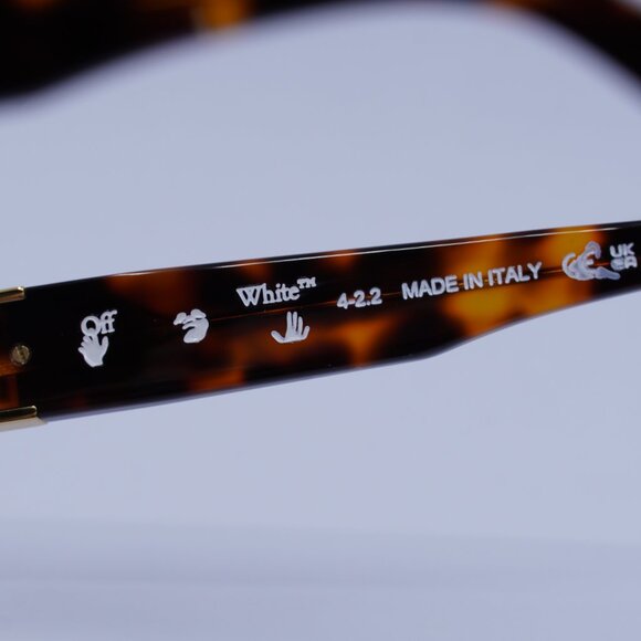 Off-White OERJ015 STYLE 15 6000 Eyeglasses Havana 54mm Square Frame - Picture 6 of 10